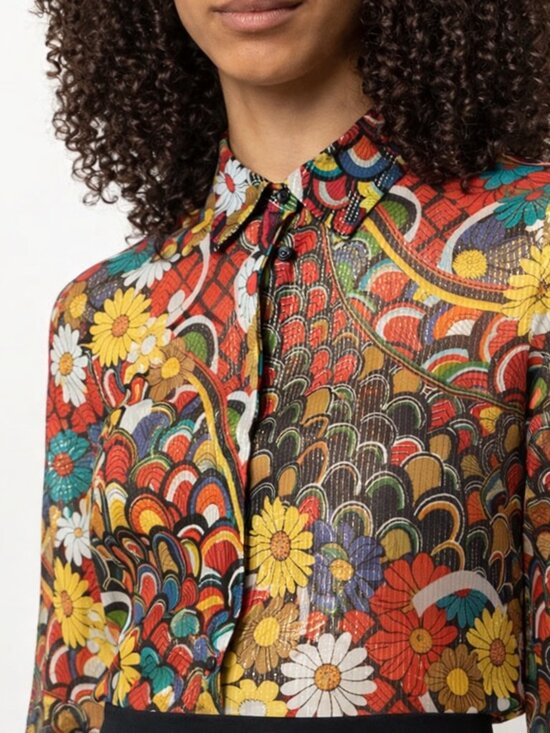 Alice + Olivia Tops - Alice + Olivia "Floral Print Top"